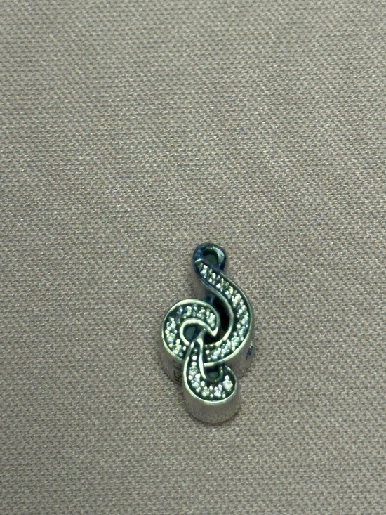 Pandora Jewelry - Pandora Silver Treble Clef Charm with Clear Crystals